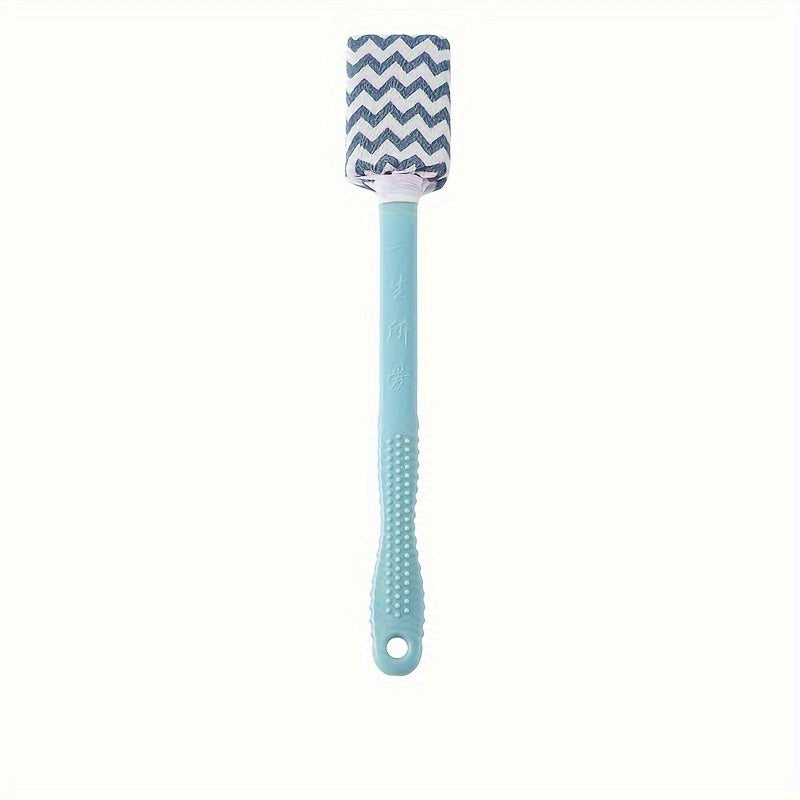 2-in-1 Long Handle Bath Brush & Back Scrubber - Soft Brush Massage Shower Brush, Deep Clean & Relaxation