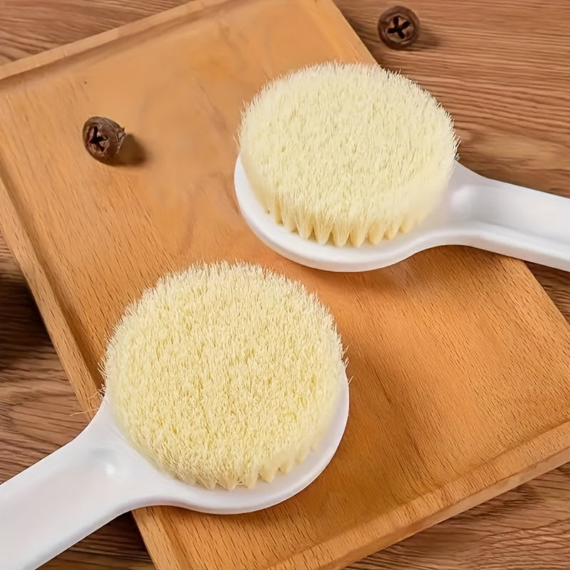 1pc Long Handle Bath Brush with Extended Reach - Soft Bristles Back Scrubber for Women, Non-Slip Grip Shower/Bathtub Brush - Ideal for Hard-to-Reach Areas, Back, Arms, Legs - Bathroom Essentials for Adults