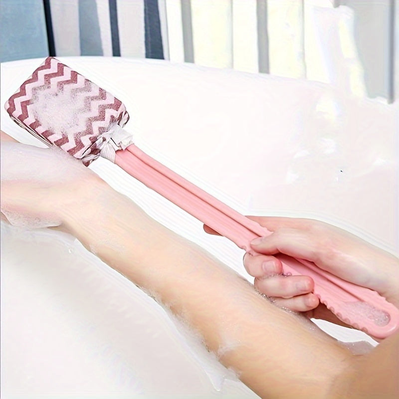 1/2pcs- Long Handle Exfoliating Bath Brush and Back Scrubber- Detachable Shower Brush with Soft Bristles for Deep Cleaning and Relaxation