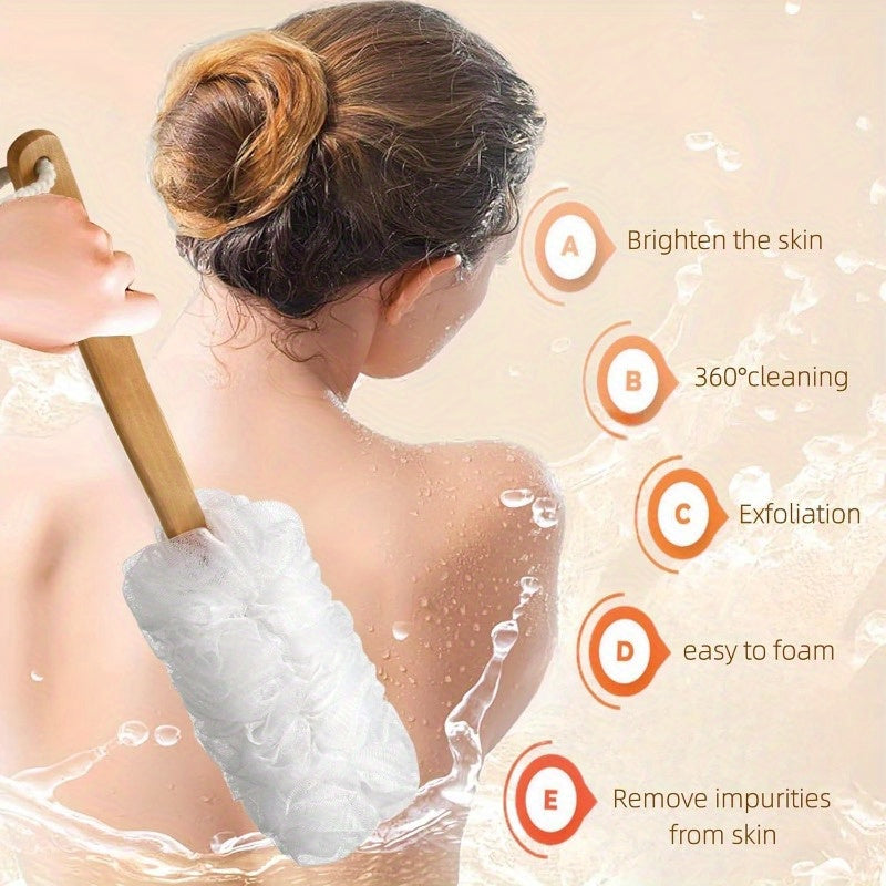 3pcs Sponge Sponge Sponge Set, Exfoliating Mesh Foam Ball, Easy to Clean And Maintain, for Men And Women, Body Cleaning Back Rub Tool